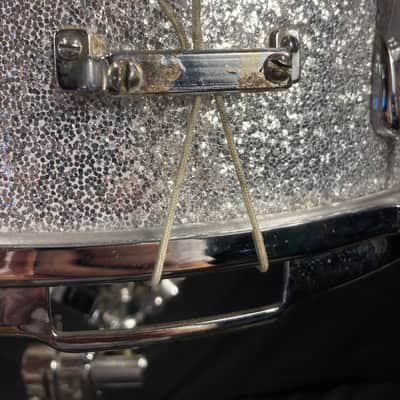 Slingerland - 14x5.5" Hollywood Ace Model Snare Drum, Refinished 1955-1959 - Sparkling Silver Pearl image 11