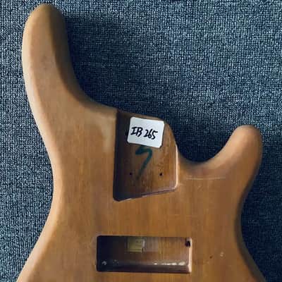 Solid Okoume Wood Bass Guitar Body image 4