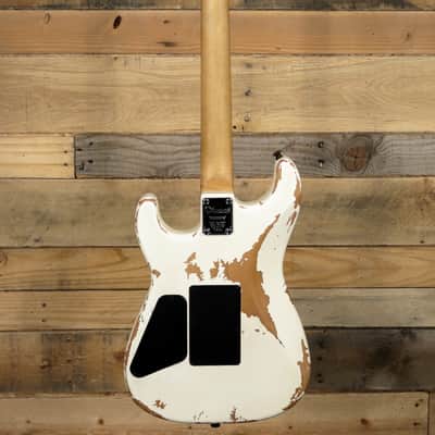 Charvel Pro-Mod Relic San Dimas Style 1 HH Electric Guitar Weathered White w/ Gigbag image 5