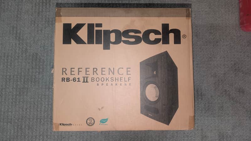 NIB Klipsch RB-61 II 2018 - Black Ash woodgrain vinyl image 1