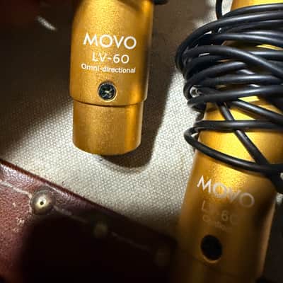 Movo LV-6 Set LV-6C LV-60 Pair of Cardioid Microphones image 2