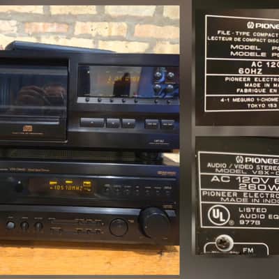 PIONEER  VSX-D466U receiver/PD-F507 25 cd changer  1997 w remote -refurbished image 13
