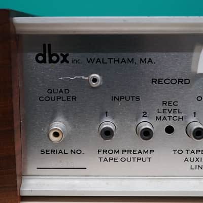 dbx 128 Dynamic Range Enhancer / Noise Reduction System 1970s - Black imagen 4