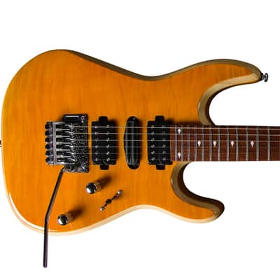 BootLegger Guitar Royal 2024 - Honey - Floyd Rose Double Locking - Coil Split image 4