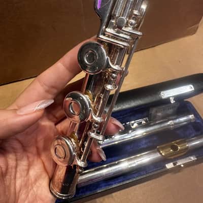 Gemeinhardt 3SB Intermediate Flute – Solid Silver – Elkhart, Indiana USA - Gold-Plated Lip Plate image 13