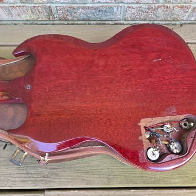 Vintage 1962 Gibson EB-0 Bass Guitar Husk Project w/ Original Softshell Case! image 14