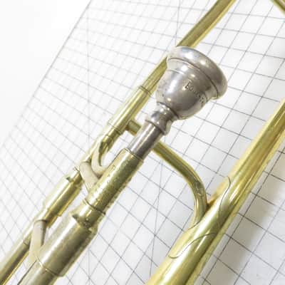 King, by H.N. White Demonstrator Medium Bore Low Pitch Trombone Late 1920s - Brass image 4