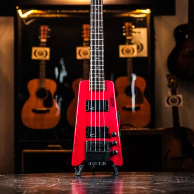 1988 Hohner B2 Headless Bass red image 2