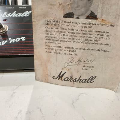 Marshall Original Marshall The Guv’nor – Made in England – Vintage UK Model w/ Original Box & Jim Marshall Manual 1989-1990 image 4