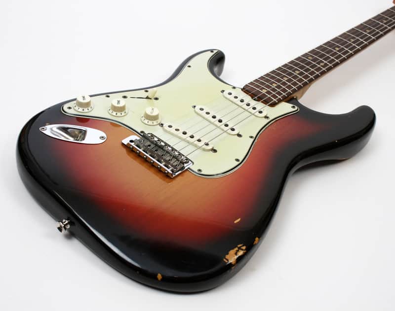 Fender Stratocaster 1964 Sunburst Lefty Left Handed w/OHSC and Case Candy 100% Original image 1