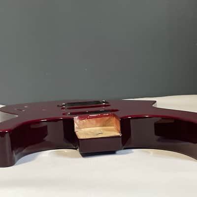 2000's Japan Jackson DX10DFS Transparent Red Flame Guitar Body Floyd Ready image 20