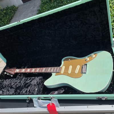 Fender Parallel Universe Volume II Stratocaster Jazzmaster Deluxe 2020 - 2021 - Transparent Faded Seafoam Green image 4