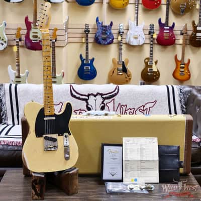 Fender Custom Shop 1951 Nocaster Ash Body Maple Neck Relic Faded Aged Nocaster Blonde 6.75 LBS image 6
