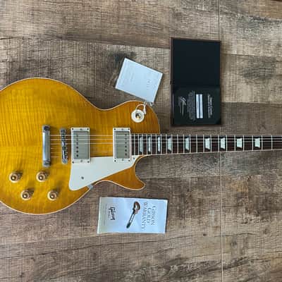 Gibson Les Paul R0 (1960 Custom Shop Lemon Burst Aged) image 1