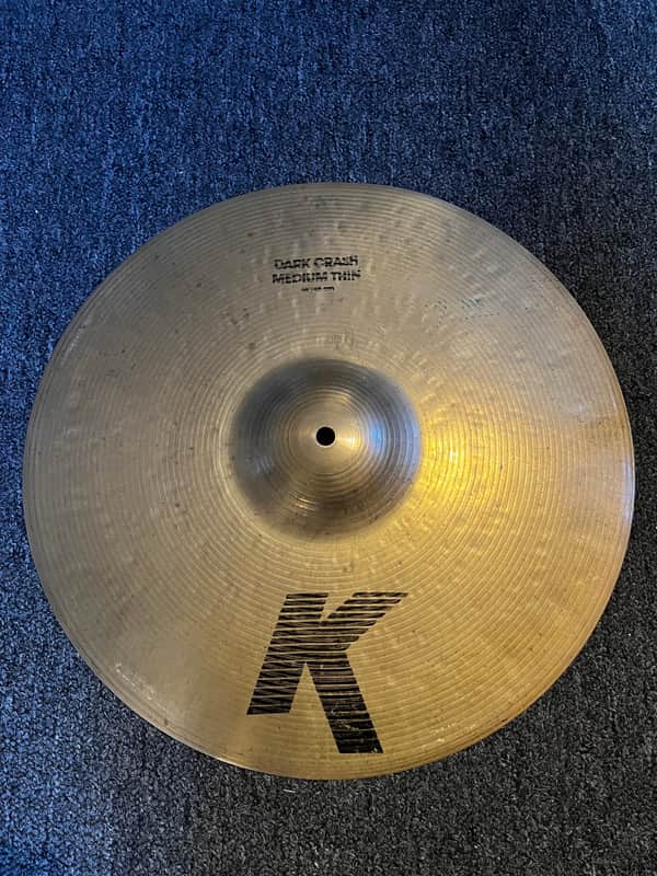 Used Zildjian IAK Dark Medium Thin 18" Crash 1586g w/ video demo of actual cymbal for sale image 1