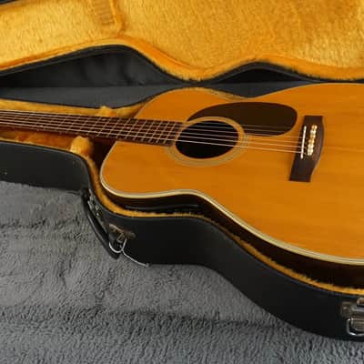 Morris F-15 OM Japan Acoustic Guitar w/ Built-In Electronics & Hard Case image 22