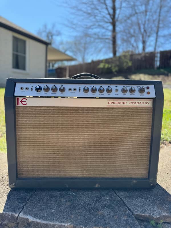 Epiphone Embassy EA 300 RVT Vintage 1960's Kalamazoo 6L6 Tube Twin 12" Combo Guitar Amp Gibson Reverb Tremolo image 1