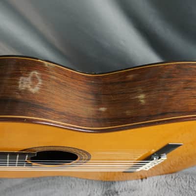 El Mesmre S-1976 Japan Classical Guitar w/ Hard Case Rare Solid Woods image 12