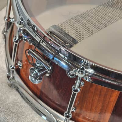 JT Custom Drums 14x5" Solid Padauk Stave Snare 2022 Natural image 15