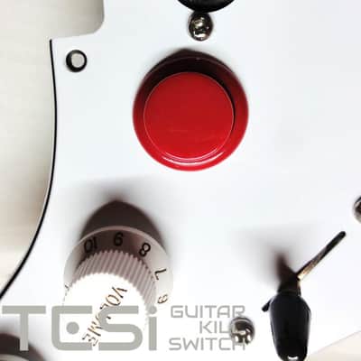 Tesi DITO 24MM Momentary Arcade Push Button Guitar Kill Switch Solid Red