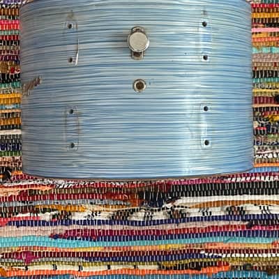 Roger’s 1960’s 13” Holiday Rack Tom in Original Blue Ripple image 2