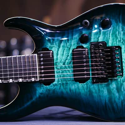 Esp E Ii Horizon Fr 7 Black Turquoise Burst image 2