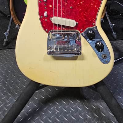 Fender Mustang Guitar with Rosewood Fretboard 1964 - 1969 - Olympic White image 1