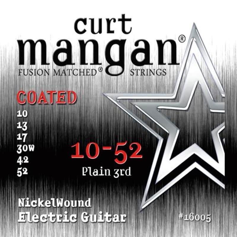 Curt Mangan 10-52 Wound COATED Electric Guitar Strings Nickel