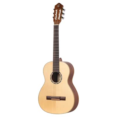 Ortega R121-3/4 Family Series Spruce Top Mahogany Neck 3/4 Size Nylon 6-String Classical Acoustic Guitar w/Gig Bag image 6