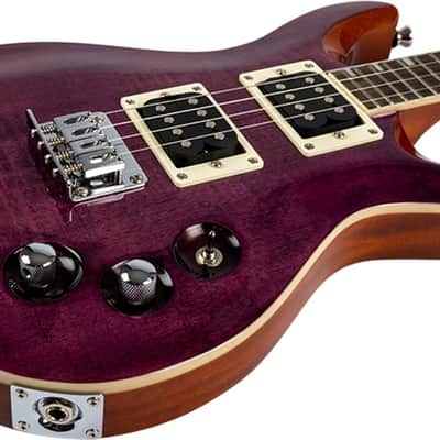 Flight VANGUARD TENOR TPP Flamed Maple Top Mahogany Neck Double Cutaway 4-String Electric Ukulele w/Padded Gig Bag image 7