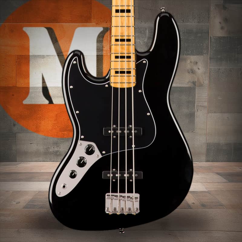 Squier Classic Vibe '70s Jazz Bass Left-Handed - Maple Fingerboard - Black image 1