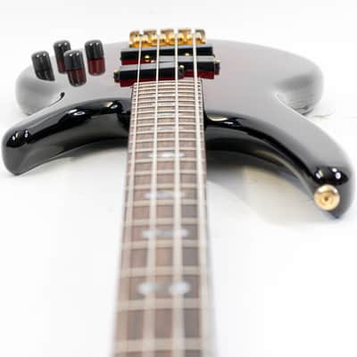 ’99 Ibanez Doug Wimbish Signature Soundgear Prestige Electric Bass w/ Reverse P and J Pickups, Active Electronics, Brass Nut image 5