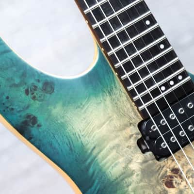 Schecter Reaper-6 Satin Sky Burst Custom Hardtail Bridge Electric Guitar image 6