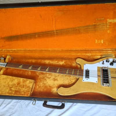1973 Rickenbacker 4001 Bass Mapleglo w/OHSC- Great Setup image 1
