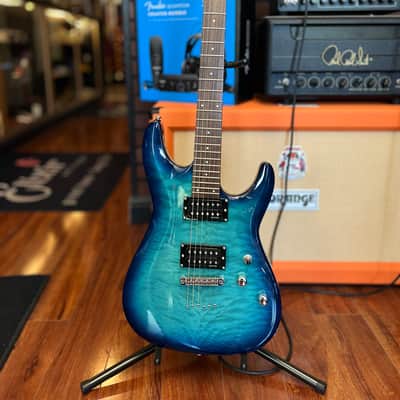 Schecter C-6 Plus 2016 - Present - Ocean Blue Burst image 2