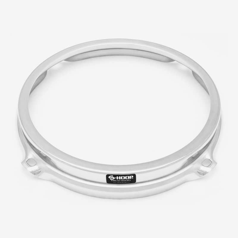 S-Hoop Drum Hoop 8" 4-Hole, Chrome image 1