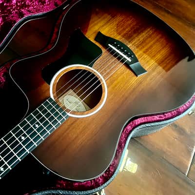 Taylor 224ce-K DLX Koa Grand Auditorium with ES2 Electronics, Cutaway 2017 - 2018 - Shaded Edgeburst image 5