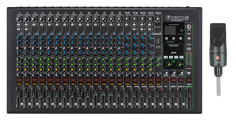 Mackie ONYX24 24-Channel Analog Mixer w/ Multi-Track USB+SE Electronics Mic image 1
