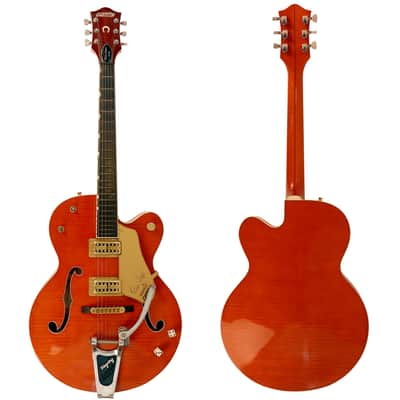 2001 Gretsch Brian Setzer Signature 6120SSU Nashville, Orange Tiger Flame image 13