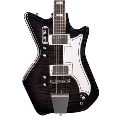 Airline Guitars Jetsons 2P FM Charcoal Flame image 1