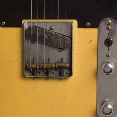 Fender Telecaster Solid Body Electric Guitar (1952), ser. #5117, molded plastic hard shell case. image 21