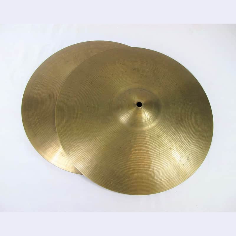 Paiste 15" Formula 602 "Pre-Serial" Hi-Hat Cymbals (Pair) 1959 - 1971 image 1