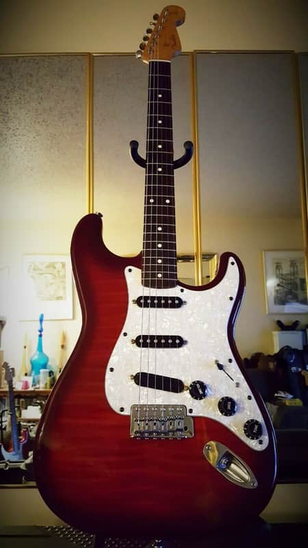 90's Fender MIJ  Foto-Flame RI Stratocaster Free Shipping image 1