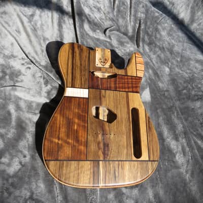 Babik Custom Telecaster Style body, Black Limba, handmade, Art Top image 1