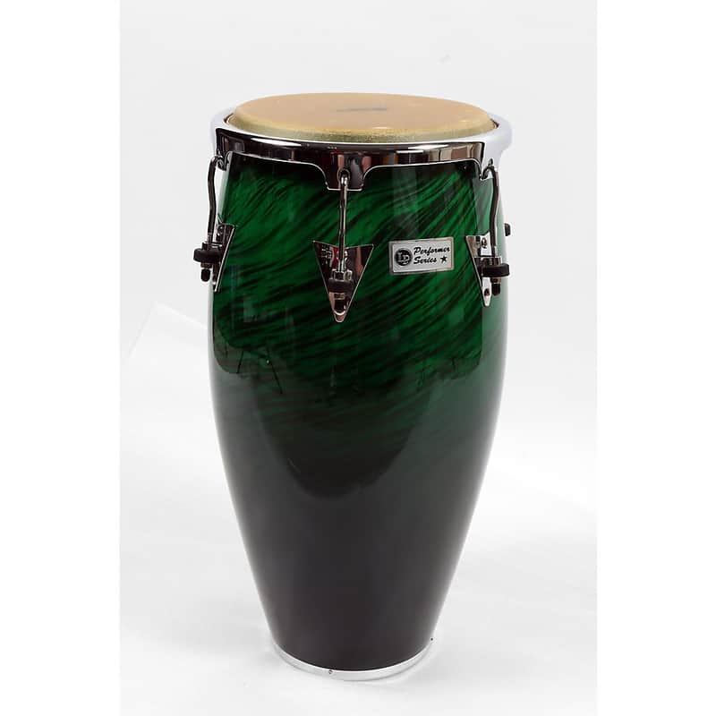 LP Performer Series Conga With Chrome Hardware - Regular 12.5 in. Tumba Green Fade image 1