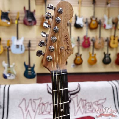 Fender American Acoustasonic Jazzmaster Ebony Fingerboard Arctic White image 7