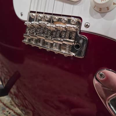 Fender Jimmy Vaughn Partscaster Strat W/ Highway 1 Neck & Kinman PUs - 2006 - Candle Apple Red W/ HSC (C016-26) image 6