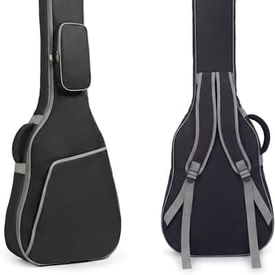 41 Inch Acoustic Guitar Case Guitar Bag, 0.4 In Thick Padding Guitar Case Soft for Acoustic Classical Guitar, Water-Resistant Guitar Dig Bag with Dual Adjustable Shoulder Strap, Black image 1