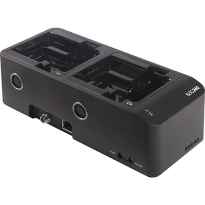 Shure SBC240-US 2-Bay Networked Docking Charger with Power Supply