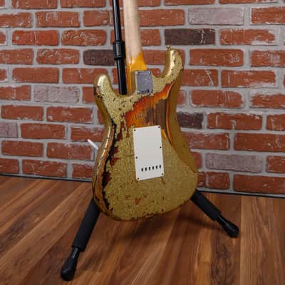 Fender Custom Shop SR25 61 Stratocaster Super Heavy Relic Gold Sparkle over 3-Color Sunburst 2025 w/OHSC image 6